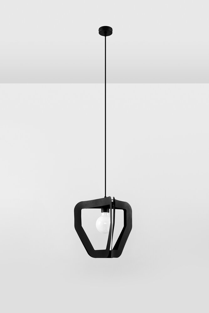 Sollux Lighting Hängeleuchte TRES Schwarz - 1x E27 Fassung - max. 60W - exkl. LED's
