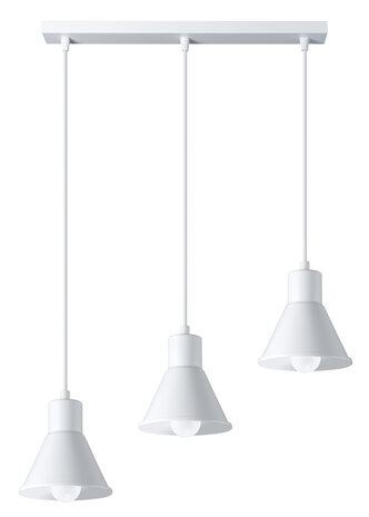 Sollux Lighting Hängeleuchte TALEJA 3 Weiß - 3x E27 Fassung - max. 3x60W - exkl. LED's Sollux Lighting Hängeleuchte TALEJA 3 Weiß - 3x E27 Fassung - max. 3x60W - exkl. LED's