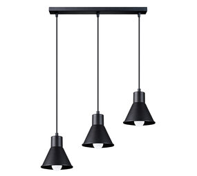 Sollux Lighting Hängeleuchte TALEJA 3 Schwarz - 3x E27 Fassung - max. 3x60W - exkl. LED's Sollux Lighting Hängeleuchte TALEJA 3 Schwarz - 3x E27 Fassung - max. 3x60W - exkl. LED's