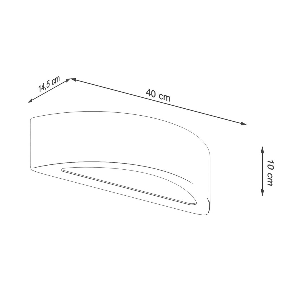 Sollux Lighting Wandleuchte ATENA Beton 1x E27 Fassung - max. 60W - exkl. LED's Sollux Lighting Wandleuchte ATENA Beton 1x E27 Fassung - max. 60W - exkl. LED's
