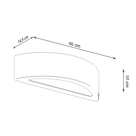 Sollux Lighting Wandleuchte ATENA Beton 1x E27 Fassung - max. 60W - exkl. LED's Sollux Lighting Wandleuchte ATENA Beton 1x E27 Fassung - max. 60W - exkl. LED's