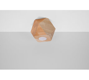 Sollux Lighting Deckenspot WOODY 1 Holz Natur - 1x GU10 Fassung - max. 40W - exkl. LED's Sollux Lighting Deckenspot WOODY 1 Holz Natur - 1x GU10 Fassung - max. 40W - exkl. LED's