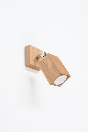Sollux Lighting Wandleuchte KEKE Eiche - 1x GU10 Fassung - max. 40W - exkl. LED's Sollux Lighting Wandleuchte KEKE Eiche - 1x GU10 Fassung - max. 40W - exkl. LED's
