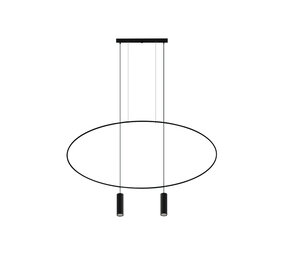 Sollux Lighting Hängeleuchte HOLAR 2 Schwarz - 2x GU10 Fassung - max. 2x40W - exkl. LED's Sollux Lighting Hängeleuchte HOLAR 2 Schwarz - 2x GU10 Fassung - max. 2x40W - exkl. LED's