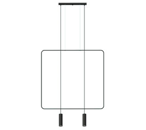 Sollux Lighting Hängeleuchte RANA 2 Schwarz - 2x GU10 Fassung - max. 2x40W - exkl. LED's Sollux Lighting Hängeleuchte RANA 2 Schwarz - 2x GU10 Fassung - max. 2x40W - exkl. LED's