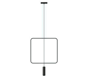 Sollux Lighting Hängeleuchte RANA 1 Schwarz - 1x GU10 Fassung - max. 40W - exkl. LED's Sollux Lighting Hängeleuchte RANA 1 Schwarz - 1x GU10 Fassung - max. 40W - exkl. LED's