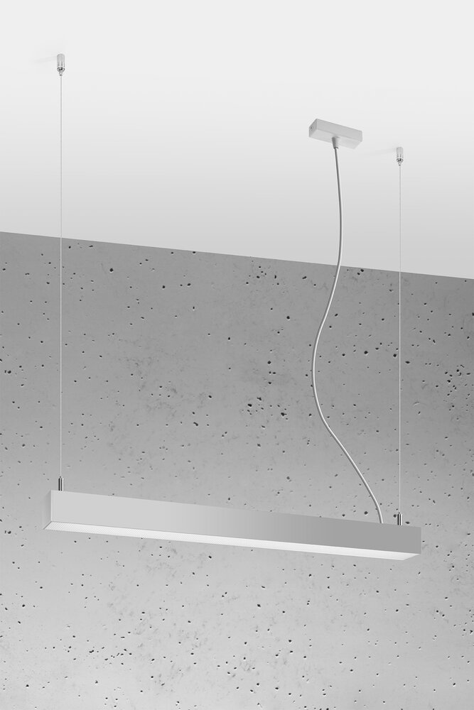 Sollux Lighting Hängeleuchte PINNE 67 Grau - 17W - 3179Lm - 3000K Warmweiß