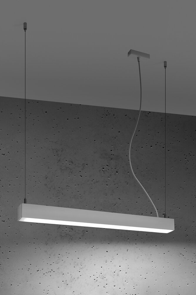 Sollux Lighting Hängeleuchte PINNE 67 Weiß - 17W - 3179Lm - 4000K Neutralweiß Sollux Lighting Hängeleuchte PINNE 67 Weiß - 17W - 3179Lm - 4000K Neutralweiß