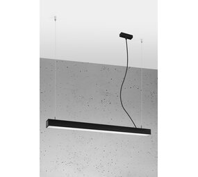 Sollux Lighting Hängeleuchte PINNE 90 Schwarz - 25W - 4600Lm - 3000K Warmweiß Sollux Lighting Hängeleuchte PINNE 90 Schwarz - 25W - 4600Lm - 3000K Warmweiß