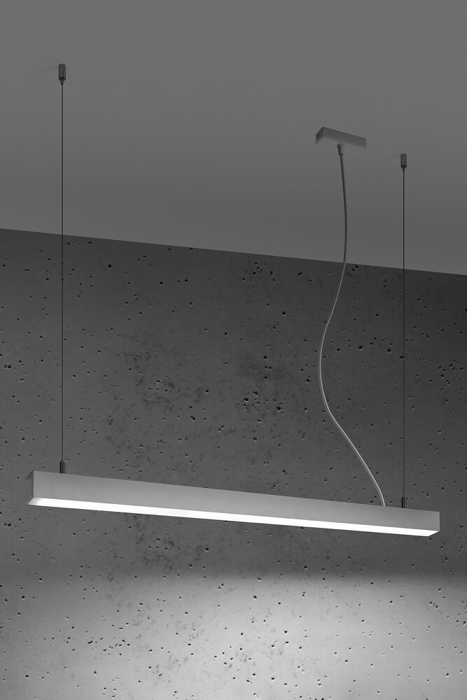 Sollux Lighting Hängeleuchte PINNE 90 Weiß - 25W - 4600Lm - 4000K Neutralweiß Sollux Lighting Hängeleuchte PINNE 90 Weiß - 25W - 4600Lm - 4000K Neutralweiß