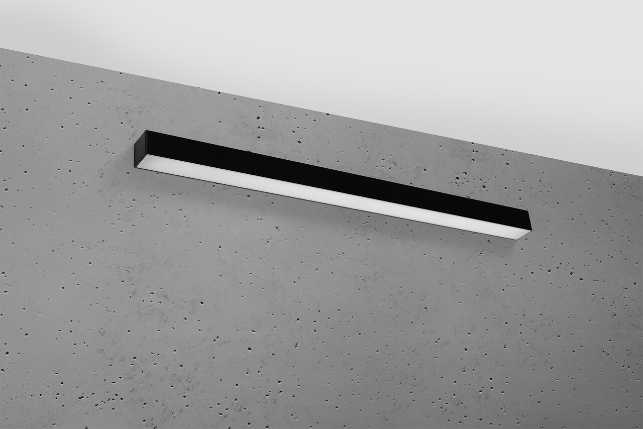 Sollux Lighting Wandleuchte PINNE 90 Schwarz - 25W - 4600Lm - 4000K Neutralweiß Sollux Lighting Wandleuchte PINNE 90 Schwarz - 25W - 4600Lm - 4000K Neutralweiß