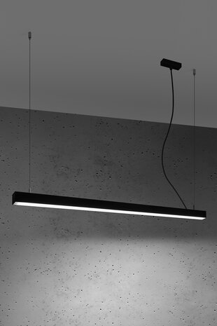 Sollux Lighting Hängeleuchte PINNE 117 Schwarz - 31W - 5100Lm - 4000K Neutralweiß