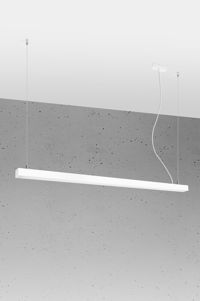Sollux Lighting Hängeleuchte PINNE 150 Weiß - 39W - 7200Lm - 3000K Warmweiß Sollux Lighting Hängeleuchte PINNE 150 Weiß - 39W - 7200Lm - 3000K Warmweiß