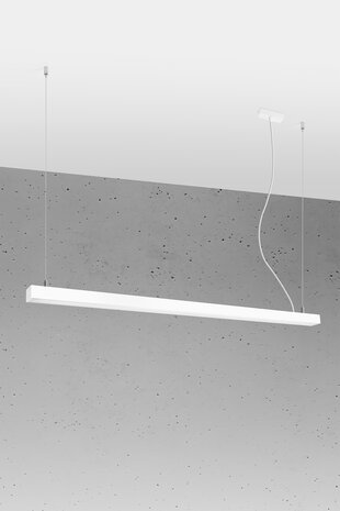 Sollux Lighting Hängeleuchte PINNE 150 Weiß - 39W - 7200Lm - 3000K Warmweiß Sollux Lighting Hängeleuchte PINNE 150 Weiß - 39W - 7200Lm - 3000K Warmweiß