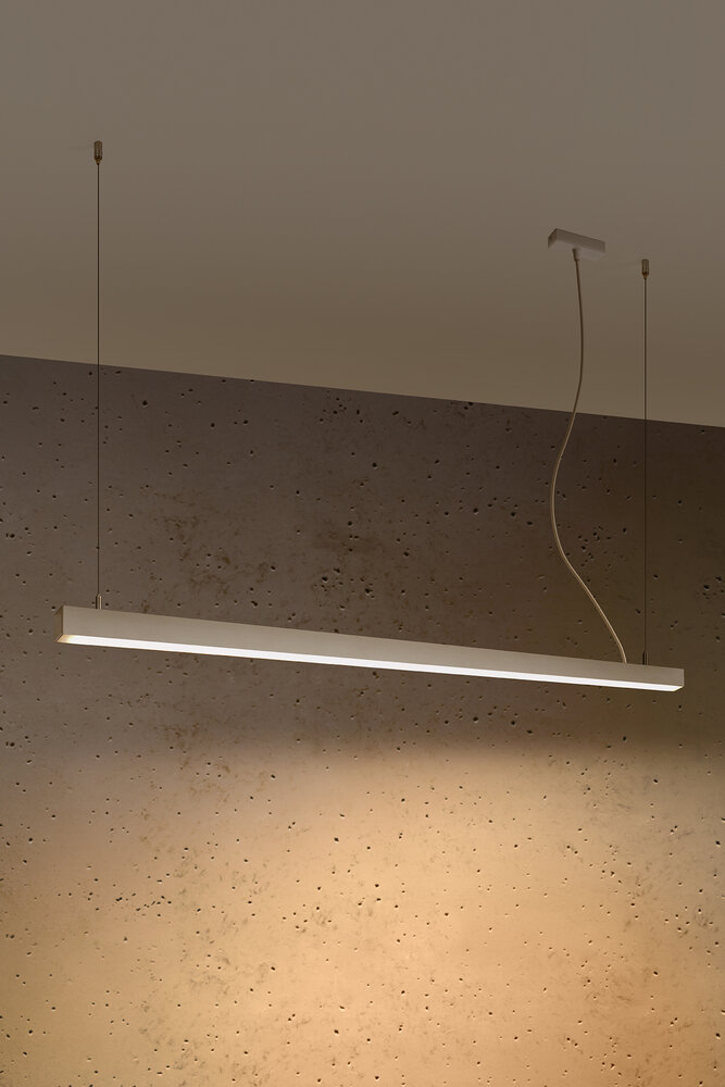 Sollux Lighting Hängeleuchte PINNE 150 Weiß - 39W - 7200Lm - 3000K Warmweiß Sollux Lighting Hängeleuchte PINNE 150 Weiß - 39W - 7200Lm - 3000K Warmweiß