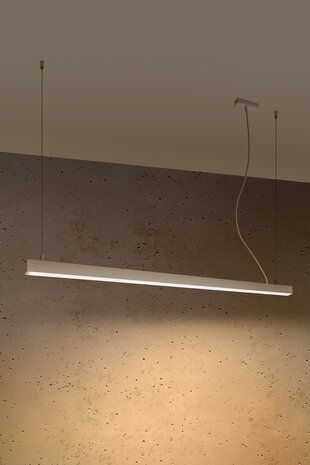 Sollux Lighting Hängeleuchte PINNE 150 Weiß - 39W - 7200Lm - 3000K Warmweiß Sollux Lighting Hängeleuchte PINNE 150 Weiß - 39W - 7200Lm - 3000K Warmweiß