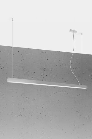 Sollux Lighting Hängeleuchte PINNE 150 Grau - 39W - 7200Lm - 3000K Warmweiß Sollux Lighting Hängeleuchte PINNE 150 Grau - 39W - 7200Lm - 3000K Warmweiß