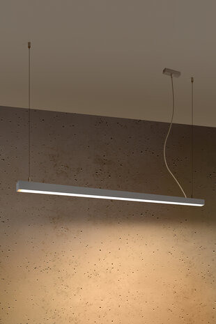 Sollux Lighting Hängeleuchte PINNE 150 Grau - 39W - 7200Lm - 3000K Warmweiß Sollux Lighting Hängeleuchte PINNE 150 Grau - 39W - 7200Lm - 3000K Warmweiß