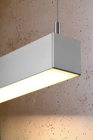 Sollux Lighting Hängeleuchte PINNE 150 Grau - 39W - 7200Lm - 3000K Warmweiß Sollux Lighting Hängeleuchte PINNE 150 Grau - 39W - 7200Lm - 3000K Warmweiß