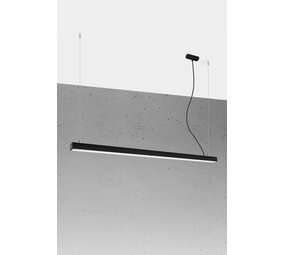Sollux Lighting Hängeleuchte PINNE 150 Schwarz - 39W - 7200Lm - 4000K Neutralweiß Sollux Lighting Hängeleuchte PINNE 150 Schwarz - 39W - 7200Lm - 4000K Neutralweiß