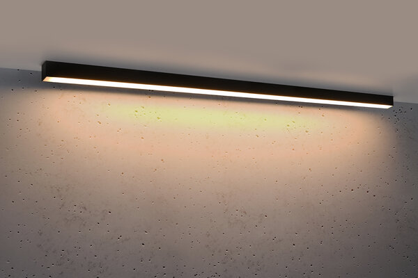 Sollux Lighting Deckenspot PINNE 150 Schwarz - 39W - 7200Lm - 3000K Warmweiß Sollux Lighting Deckenspot PINNE 150 Schwarz - 39W - 7200Lm - 3000K Warmweiß