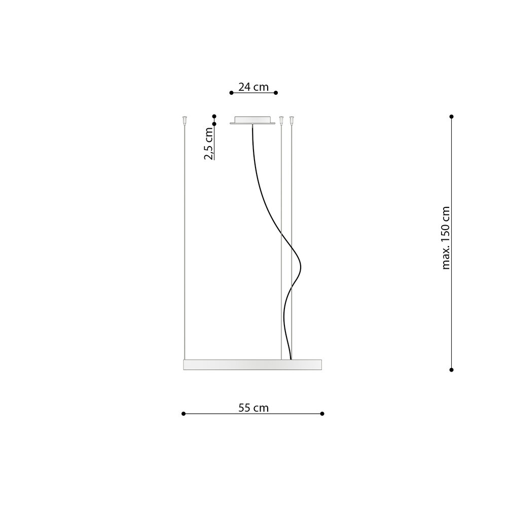 Sollux Lighting Kronleuchter RIO 55 Weiß - 30W - 3870Lm - 3000K Warmweiß Sollux Lighting Kronleuchter RIO 55 Weiß - 30W - 3870Lm - 3000K Warmweiß