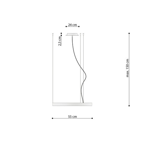 Sollux Lighting Kronleuchter RIO 55 Weiß - 30W - 3870Lm - 3000K Warmweiß Sollux Lighting Kronleuchter RIO 55 Weiß - 30W - 3870Lm - 3000K Warmweiß