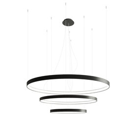 Sollux Lighting Kronleuchter RIO 3 55/78/110 Schwarz - 150W - 17210Lm - 3000K Warmweiß