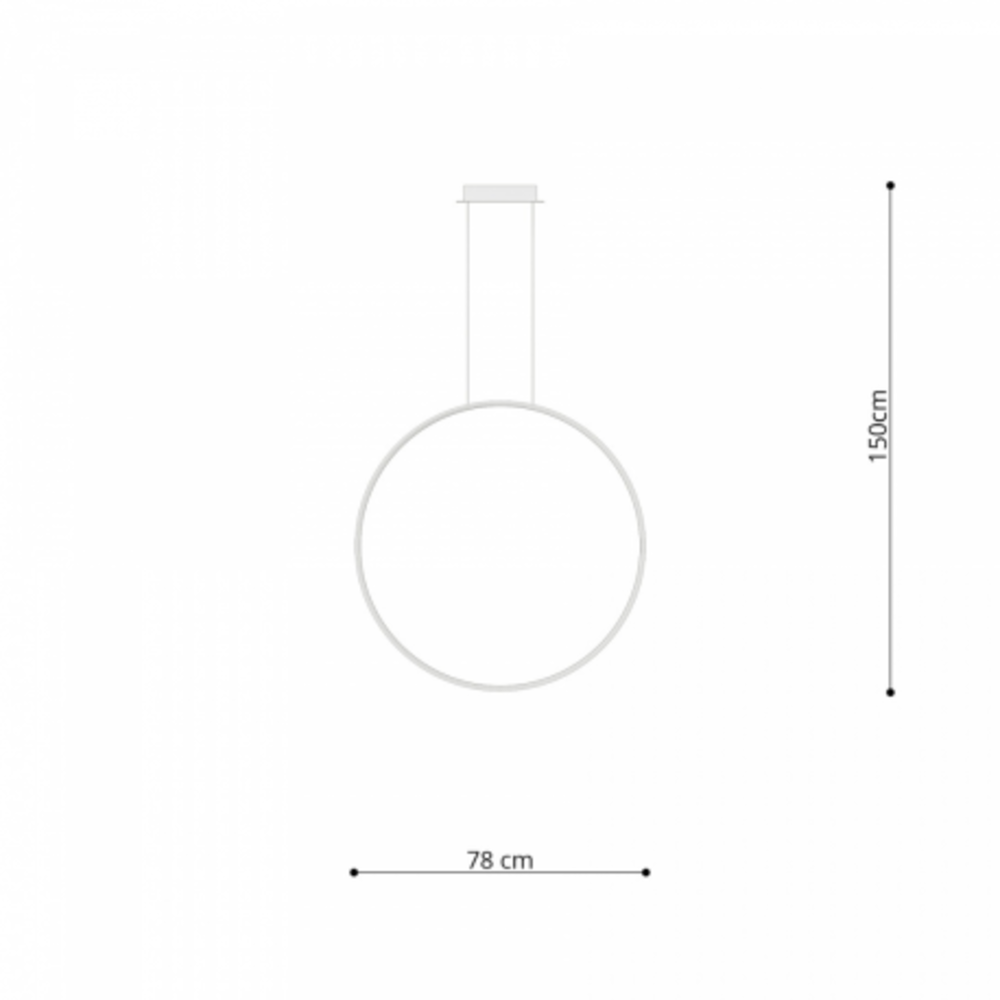 Sollux Lighting Hängeleuchte RIO 78 Gold - 50W - 5520Lm - 4000K Neutralweiß Sollux Lighting Hängeleuchte RIO 78 Gold - 50W - 5520Lm - 4000K Neutralweiß