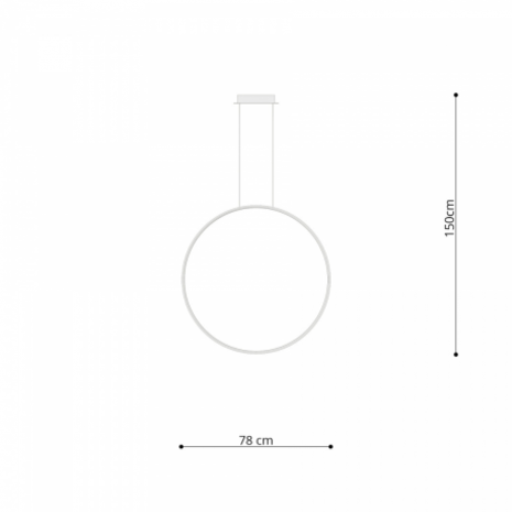 Sollux Lighting Hängeleuchte RIO 78 Gold - 50W - 5520Lm - 4000K Neutralweiß Sollux Lighting Hängeleuchte RIO 78 Gold - 50W - 5520Lm - 4000K Neutralweiß