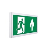 Optonica LED Fluchtwegschild beleuchtet - 3W - 3 Stunden Notbeleuchtung bei Stromausfall - Notausgang-Pfeil oben - Wandmontage Optonica LED Fluchtwegschild beleuchtet - 3W - 3 Stunden Notbeleuchtung bei Stromausfall - Notausgang-Pfeil oben - Wandmontage