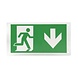 Optonica Fluchtwegschild Aufkleber - Notausgang-Pfeil unten - für Art.-Nr.: OPT672048 Optonica Fluchtwegschild Aufkleber - Notausgang-Pfeil unten - für Art.-Nr.: OPT672048