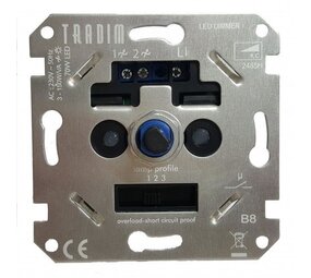 Tradim LED Wanddimmer einfach - inkl. 3 Dimmprofile - 3-100W