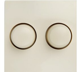LCB LED-Beleuchtung Innovatives Design, hochwertige Technik & schnelle Lieferung! Duo Abdeckung BERKER S1 - für Dimmer - inkl. Drehknöpfe - Creme