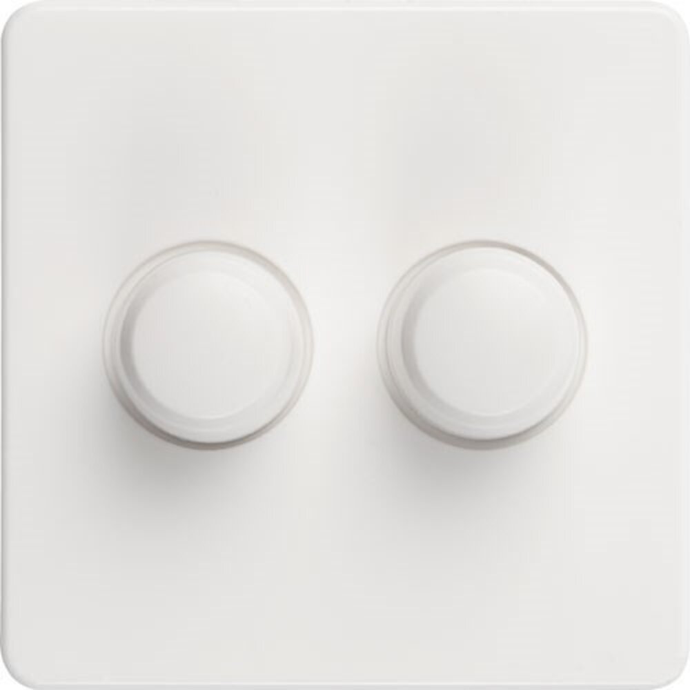 Tradim Duo Abdeckung PEHA - für Dimmer - inkl. Drehknöpfe - Weiß Tradim Duo Abdeckung PEHA - für Dimmer - inkl. Drehknöpfe - Weiß