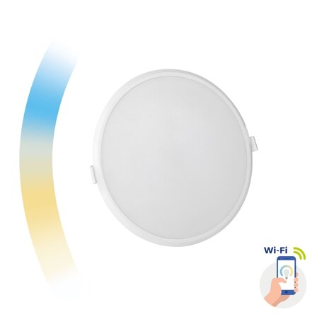 Spectrum Smart WLAN LED - Einbauspot dimmbar 22W - CCT 3000K-6500K - per App steuerbar Spectrum Smart WLAN LED - Einbauspot dimmbar 22W - CCT 3000K-6500K - per App steuerbar
