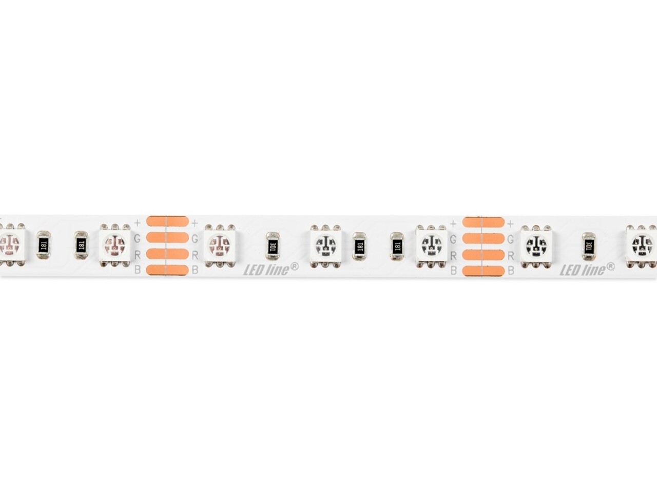 Led line: Erstklassiges Lichtdesign LED Leuchtband 5m - 300 SMD3528 - RGB - 14,4W - 12V