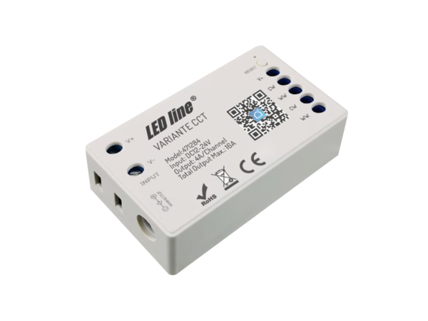 Led line: Erstklassiges Lichtdesign LED Controller WLAN - 12V/24V DC - CCT Led line: Erstklassiges Lichtdesign LED Controller WLAN - 12V/24V DC - CCT
