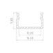 LED line Aluminiumprofil 10mm - L2020xB16xH9,8mm - Silber + Abdeckung matt LED line Aluminiumprofil 10mm - L2020xB16xH9,8mm - Silber + Abdeckung matt