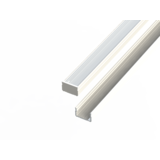 Led line: Erstklassiges Lichtdesign Aluminiumprofil 10mm - L2020xB16xH9,8mm - Weiß + Abdeckung matt