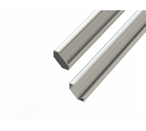 Led line: Erstklassiges Lichtdesign Eckprofil Aluminium - L2020xB16xH8,5mm - Silber + Abdeckung matt