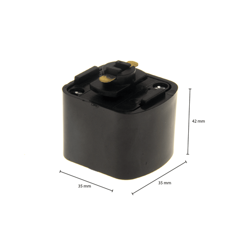 1-Phasen Schienenadapter - Schwarz - viereckig 1-Phasen Schienenadapter - Schwarz - viereckig
