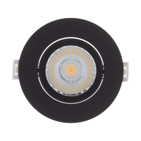 LED Einbauspot HYDRA - 6W - 3000K Warmweiß - dimmbar - Schwarz LED Einbauspot HYDRA - 6W - 3000K Warmweiß - dimmbar - Schwarz