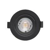 LCB LED-Beleuchtung Innovatives Design, hochwertige Technik & schnelle Lieferung! LED Einbauspot dimmbar - 5W entspricht 50W - 3000K Warmweiß - schwenkbar - Schwarz