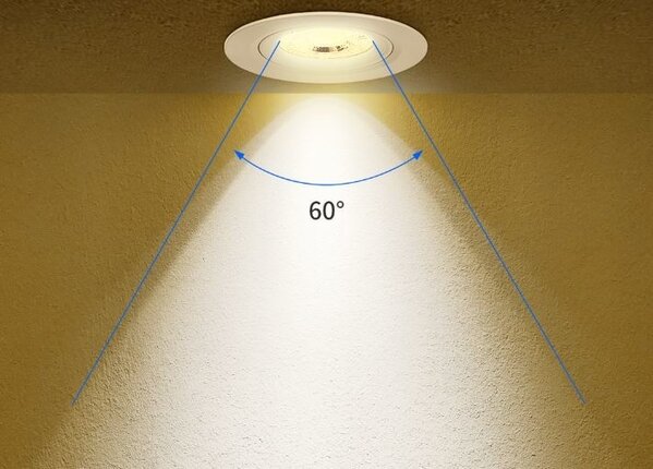 LCB LED-Beleuchtung Innovatives Design, hochwertige Technik & schnelle Lieferung! LED Einbauspot dimmbar - 5W entspricht 50W - 3000K Warmweiß - schwenkbar - Schwarz