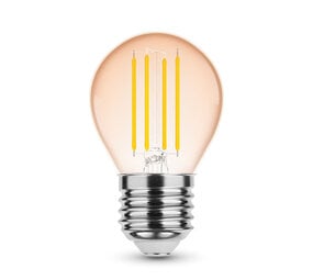 LED Fadenlampe - dimmbar - E27 Sockel - G45 - 4W entspricht 28W - 2200K extra Warmweiß LED Fadenlampe - dimmbar - E27 Sockel - G45 - 4W entspricht 28W - 2200K extra Warmweiß