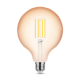 LED Fadenlampe - dimmbar - E27 Sockel - G125 - 4W entspricht 28W - 1800K extra Warmweiß LED Fadenlampe - dimmbar - E27 Sockel - G125 - 4W entspricht 28W - 1800K extra Warmweiß