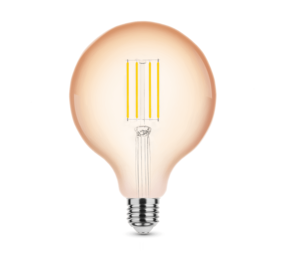 LED Fadenlampe - dimmbar - E27 Sockel - G125 - 4W entspricht 28W - 1800K extra Warmweiß LED Fadenlampe - dimmbar - E27 Sockel - G125 - 4W entspricht 28W - 1800K extra Warmweiß