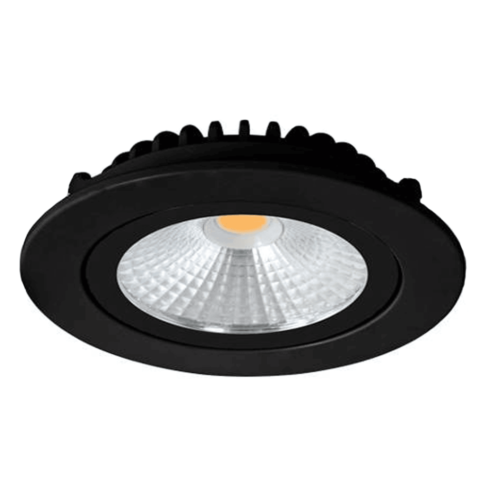 LCB LED-Beleuchtung Innovatives Design, hochwertige Technik & schnelle Lieferung! LED Einbauspot Schwarz - 5W dimmbar - Sägegröße 75mm Außengröße 85mm