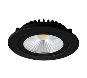 LCB LED-Beleuchtung Innovatives Design, hochwertige Technik & schnelle Lieferung! LED Einbauspot Schwarz - 5W dimmbar - Sägegröße 75mm Außengröße 85mm